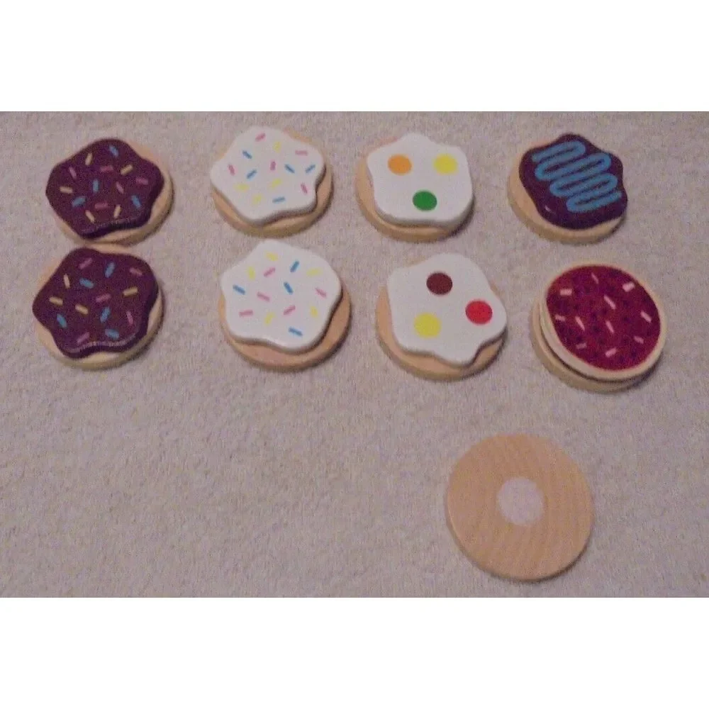 Melissa And Doug Wooden Slice And Bake Wooden Cookie Set REPLACEMENT‎ COOKIES